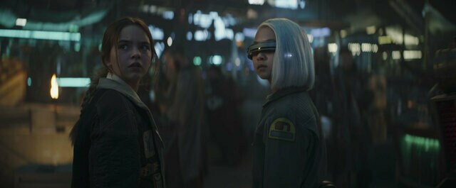KB and her cybernetic visor