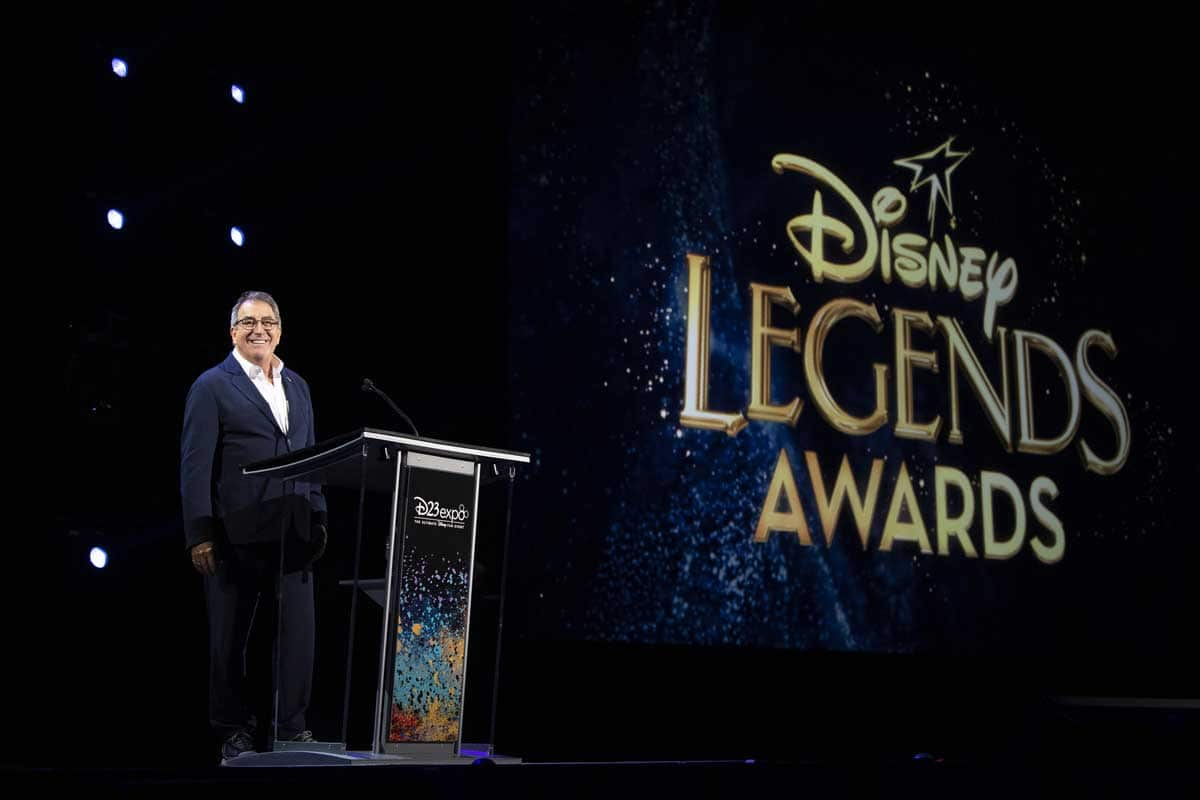 Kenny Ortega at Disney Legends Awards Podium