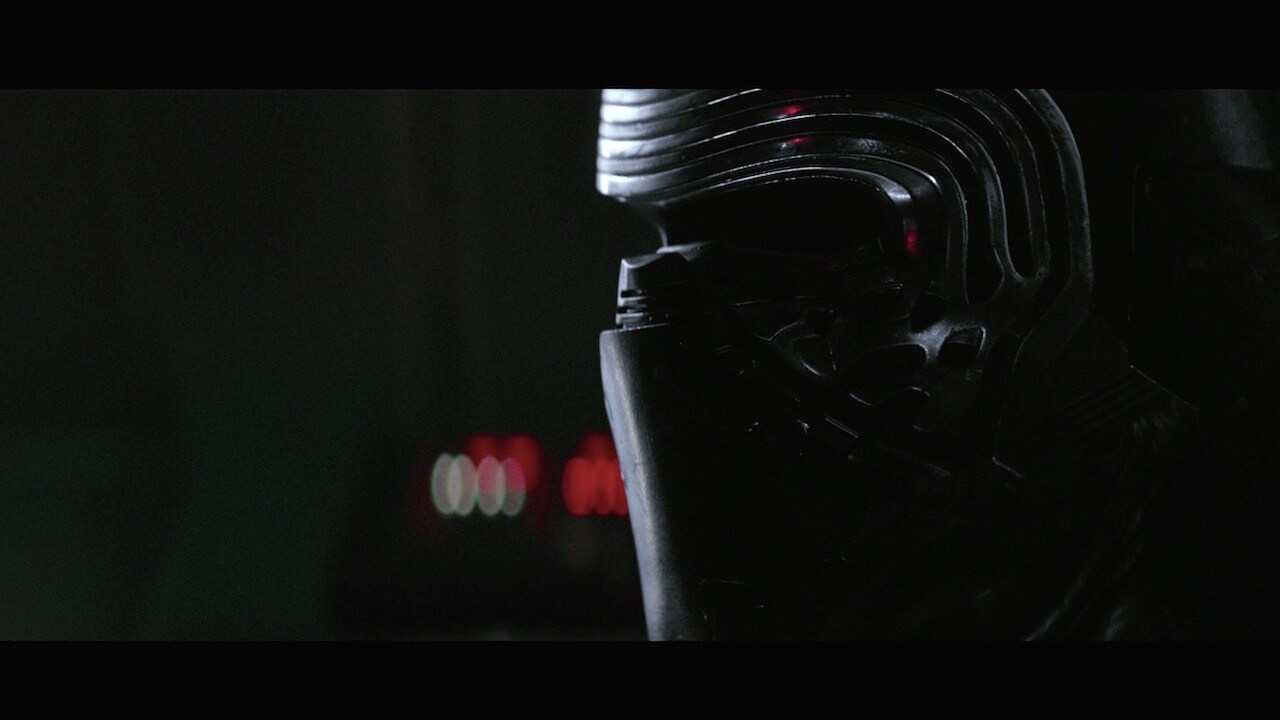 Kylo meditated with one of his trophies – the melted mask of Darth Vader. Staring at this grisly ...