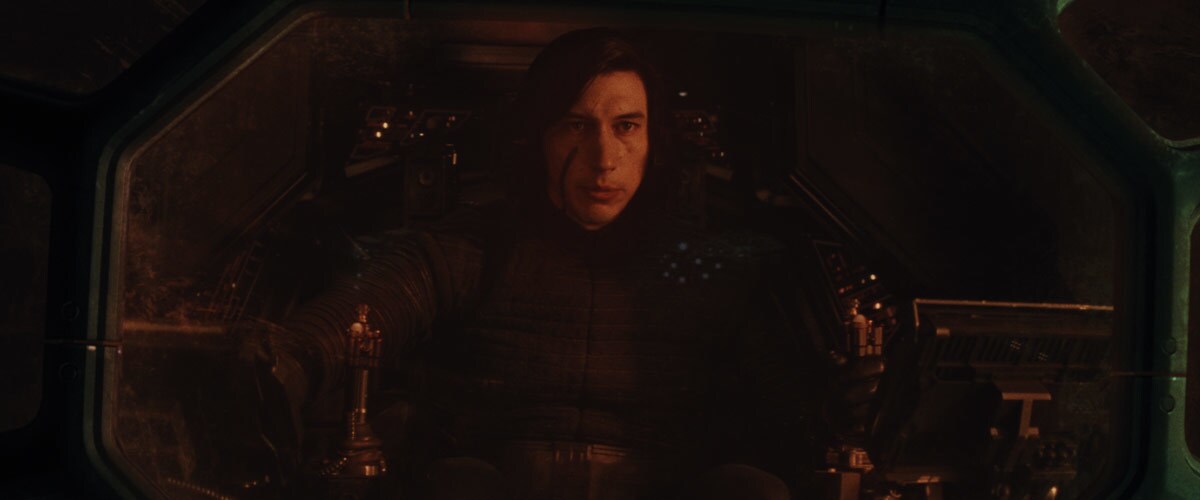 Kylo Ren piloting his TIE Silencer Kylo Ren piloting his TIE Silencer