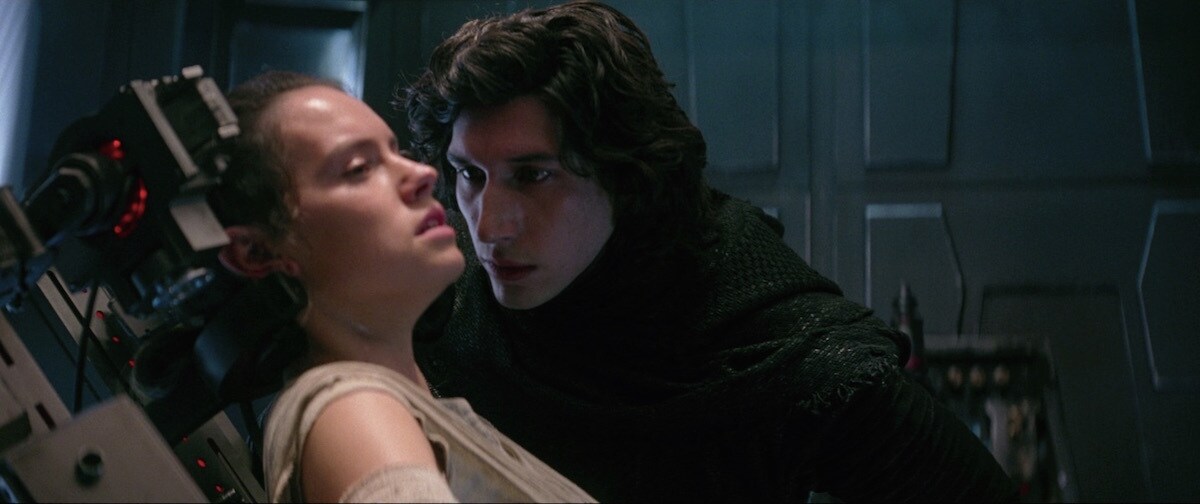 Kylo Ren interrogating Rey