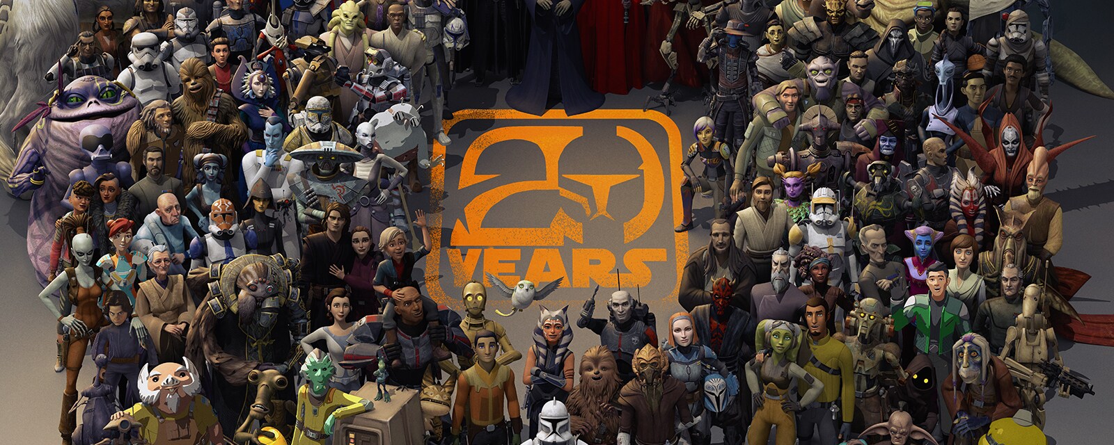 Celebrate Lucasfilm Animation’s 20th Anniversary With This Who’s Who Poster