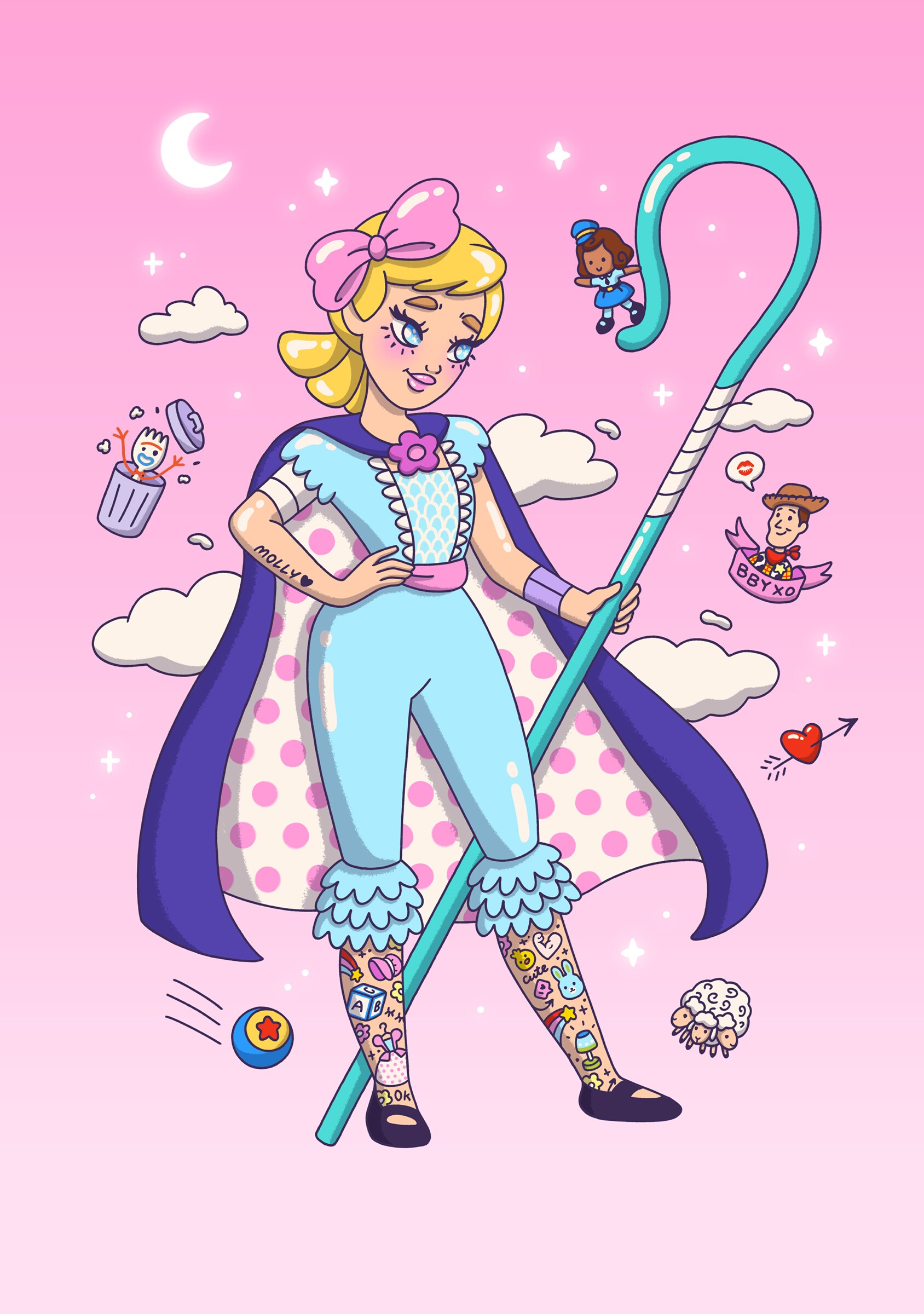 Bo Peep by artist Lauren Carney.