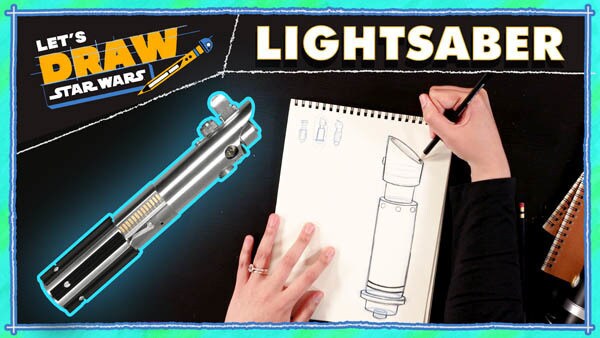 Let's Draw! Death Star and Lightsaber