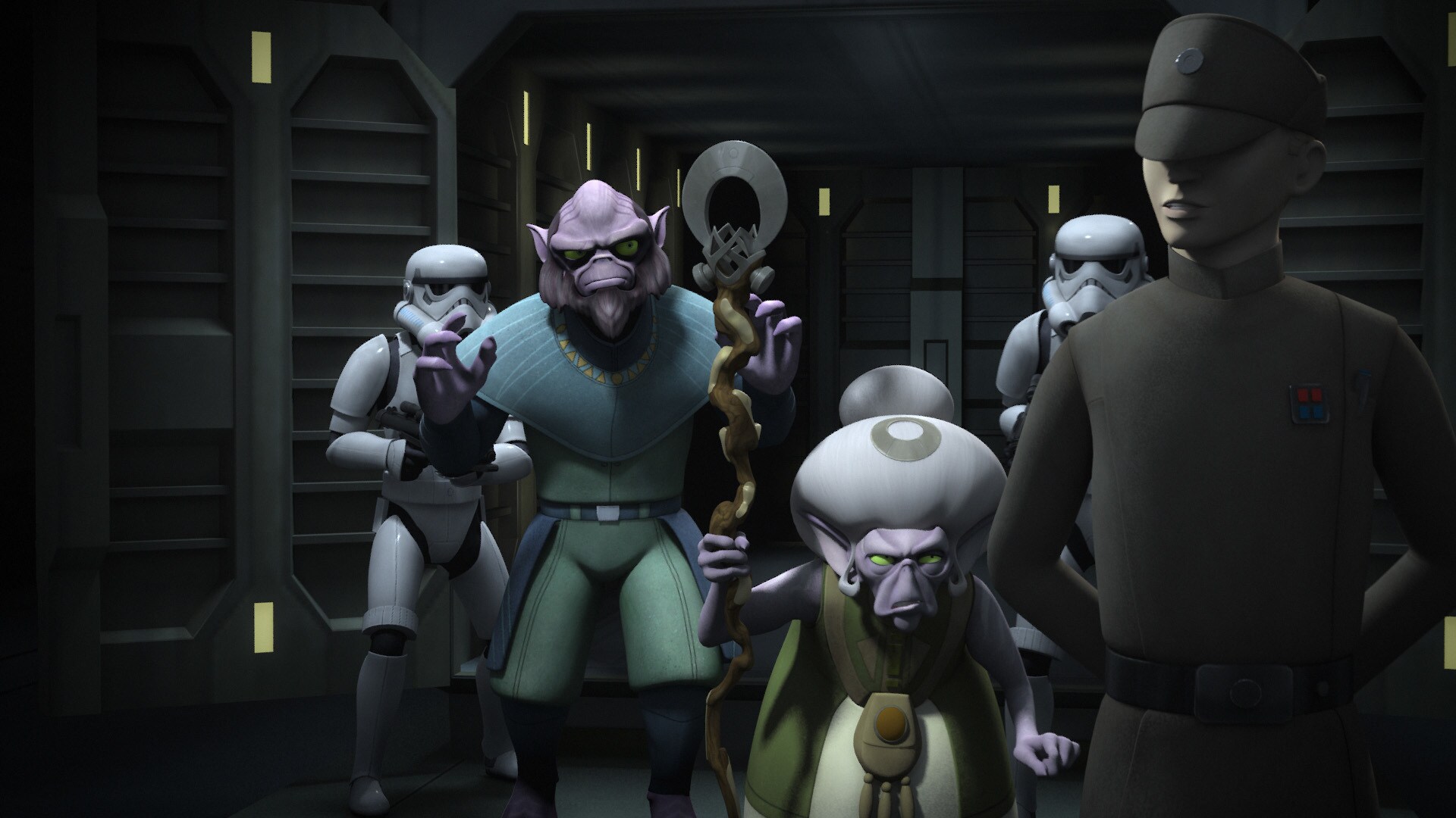 ...Lasat. Zeb, who long thought he himself was the last of his kind, is shocked.