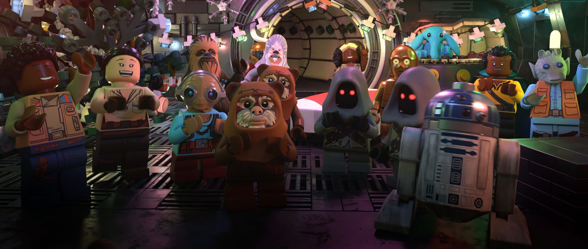 A scene from The LEGO Star Wars Holiday Special