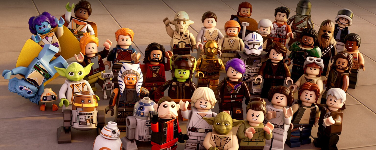 LEGO Star Wars characters from across the saga