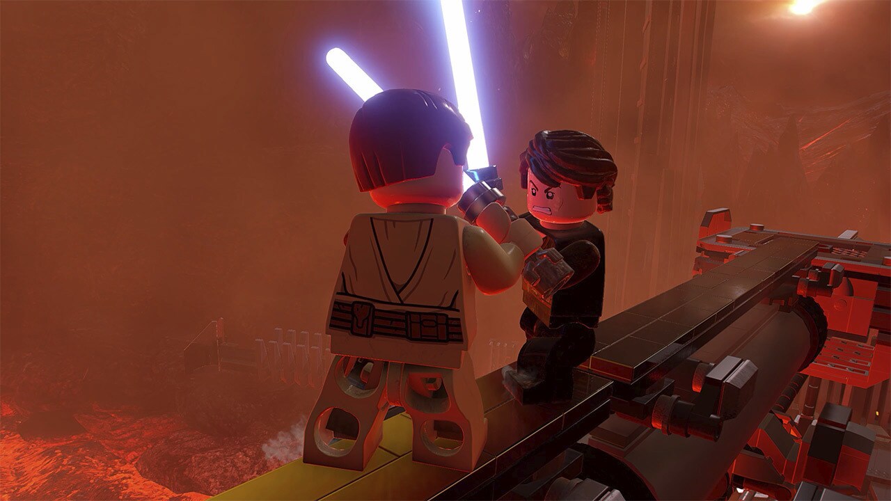 Obi-Wan and Anakin in LEGO Star Wars: The Skywalker Saga.