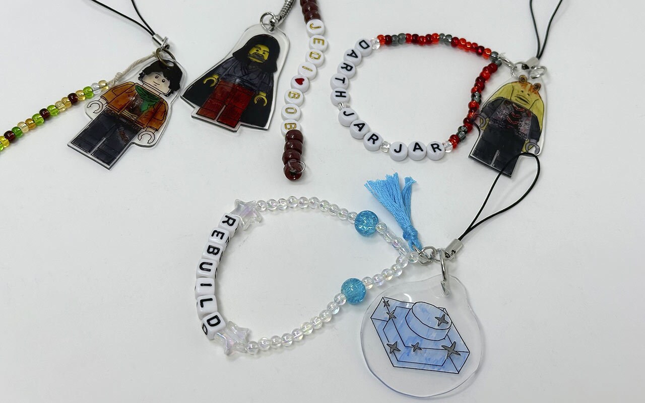 A group of LEGO Star Wars: Rebuild the Galaxy charms.