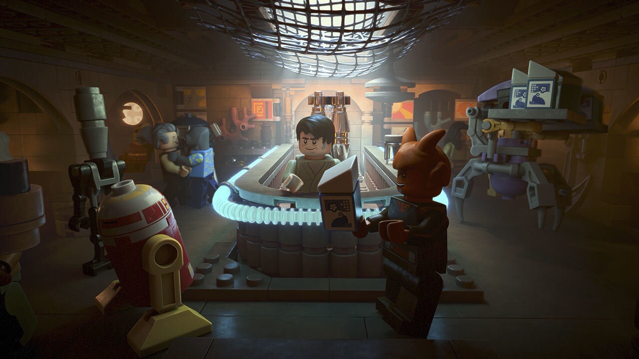 The cantina in LEGO Star Wars: Rebuild the Galaxy