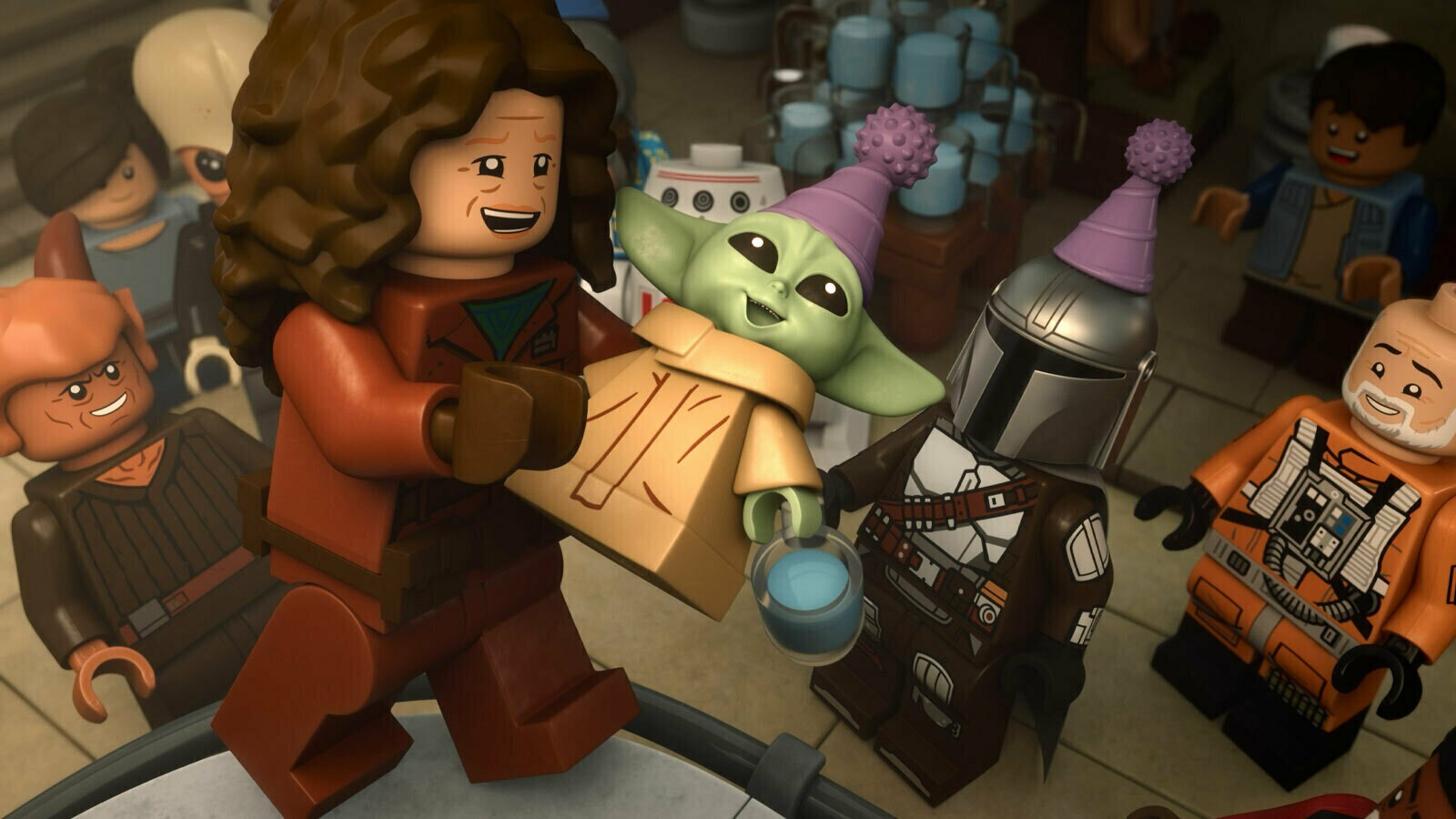 Mando and Grogu Take Flight in LEGO Star Wars: The Mandalorian Trailer