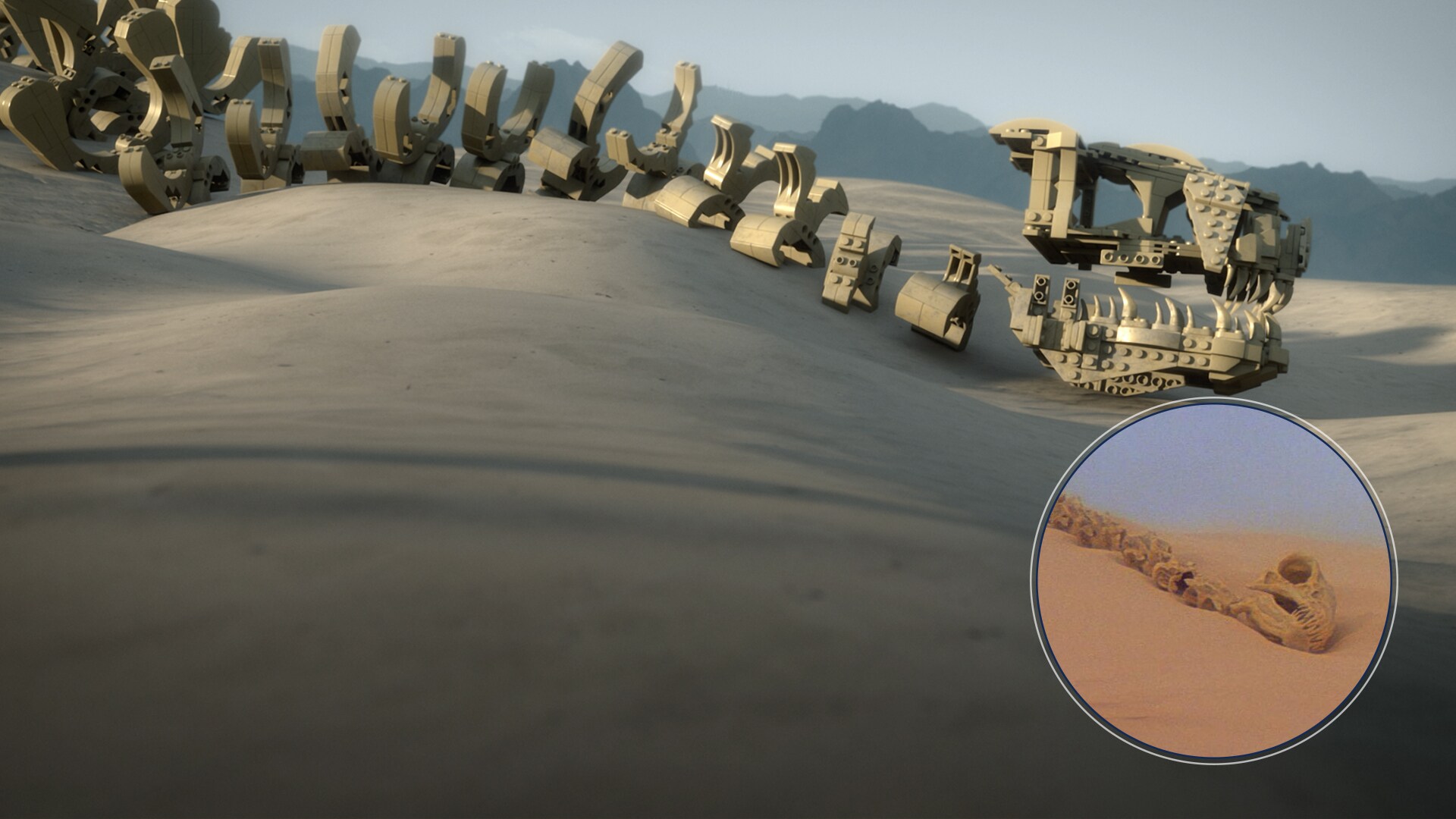The Krayt Dragon falls in a 1:1 match for the skeletal remains seen on Tatooine in Star Wars: A New Hope.