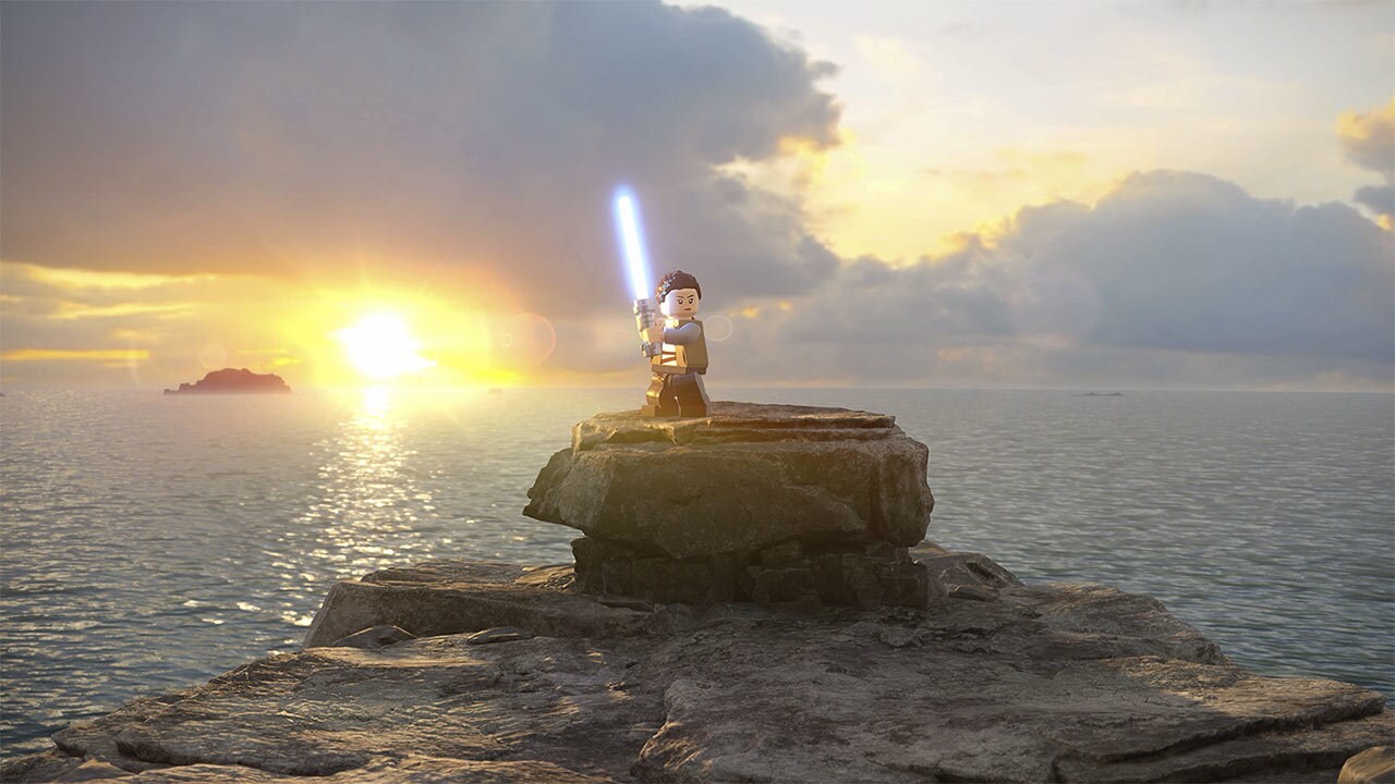 LEGO Star Wars: The Skywalker Saga Gameplay - Rey on Rocks