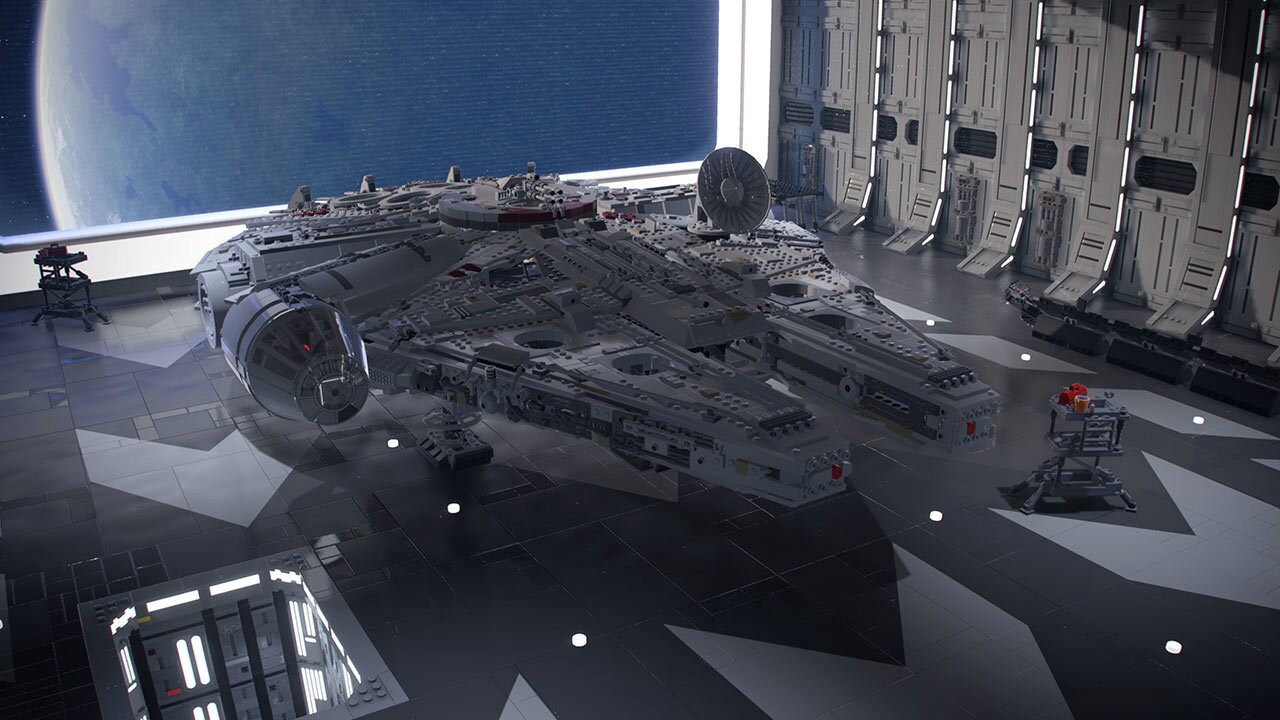 LEGO Star Wars: The Skywalker Saga gameplay of the Millennium Falcon