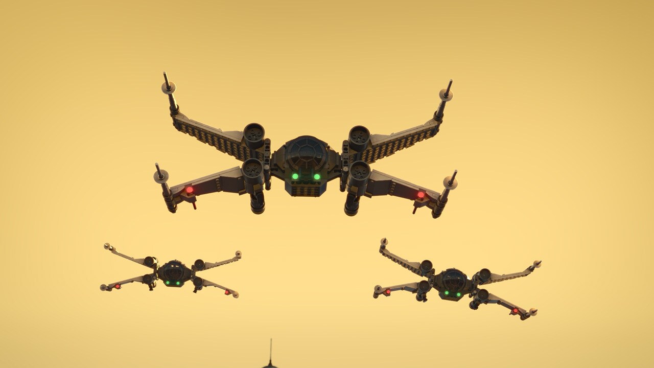 Imperial X-fighters in LEGO Star Wars: Rebuild the Galaxy
