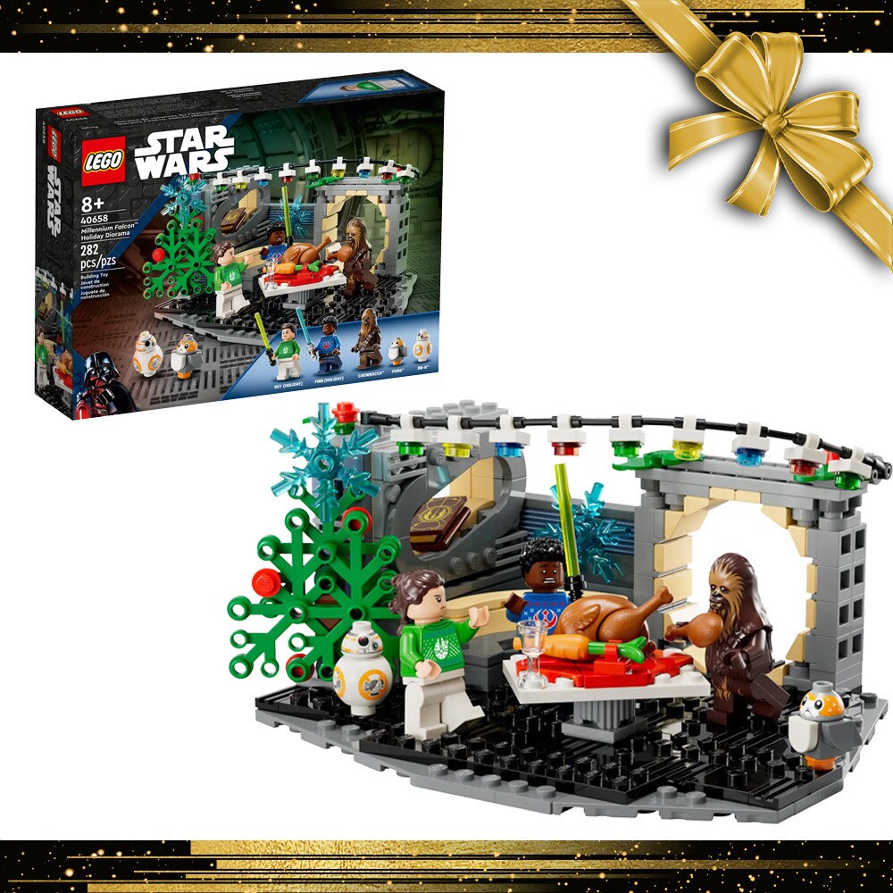 Millennium Falcon Holiday Diorama LEGO Star Wars Building Set
