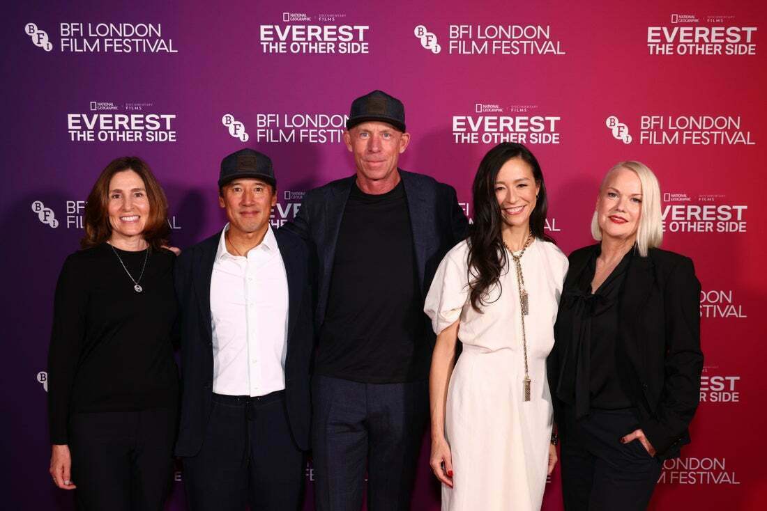Jim Morrison, Chai Vasarhelyi, Jimmy Chin, Shannon Dill and Carolyn Bernstein at the 70th BFI London Film Festival