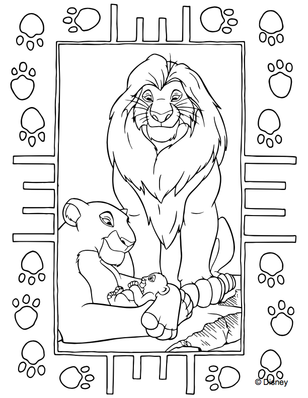 Desenhos Colorir Rei Leão - Desenhos Para Colorir