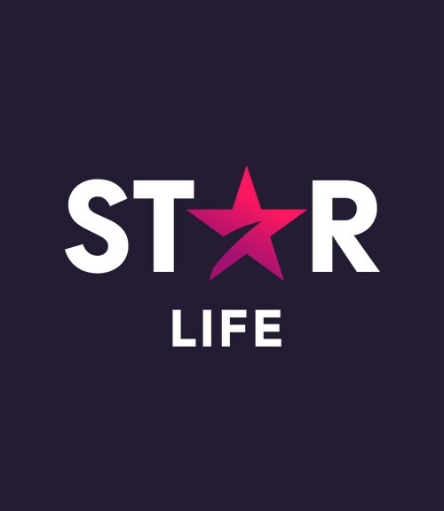 A imagem mostra o logo do canal Star Life. 