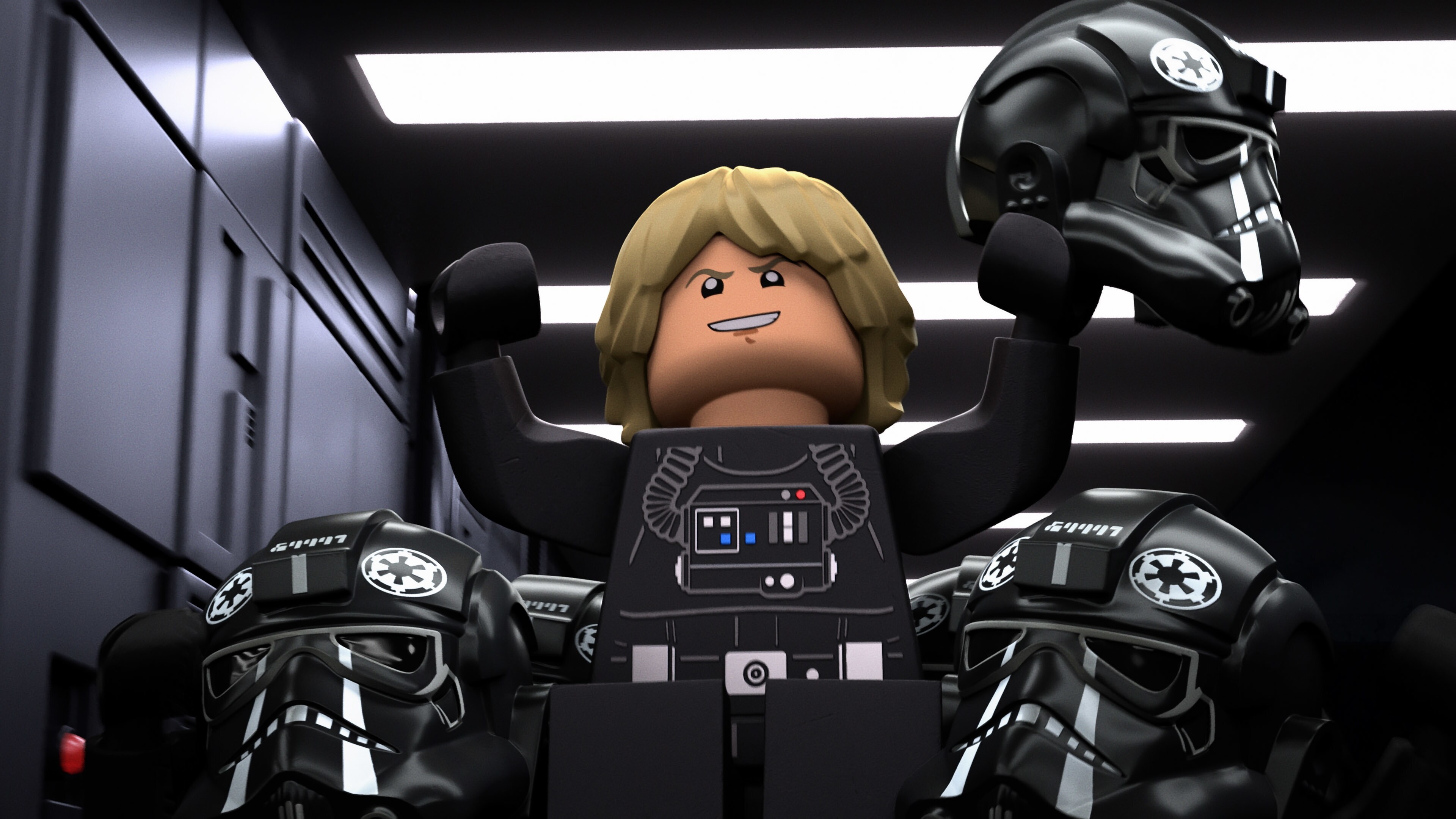 Luke Skywalker in LEGO STAR WARS TERRIFYING TALES exclusively on Disney+. ©2021 Lucasfilm Ltd. & TM. All Rights Reserved.