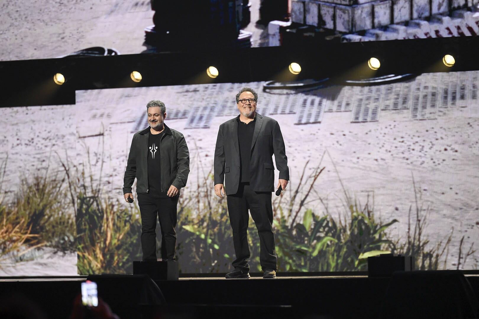 Jon Favreau and Dave Filoni took the stage during the Disney Entertainment marquee showcase.