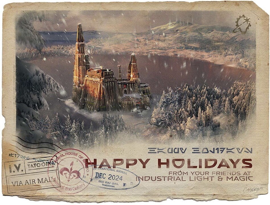 ILM's 2024 holiday card by Artist Chelsea Castro.