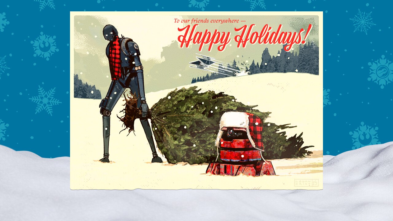 From Santa Yoda to Rocket Sleds: Lucasfilm's Star Wars Holiday Cards Through the Years
