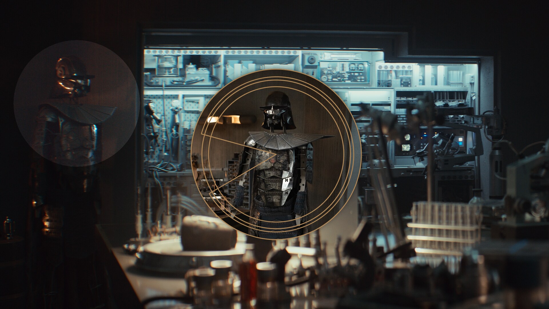 Concept Mandalorian Design Helmet in Luthen's Gallery.
