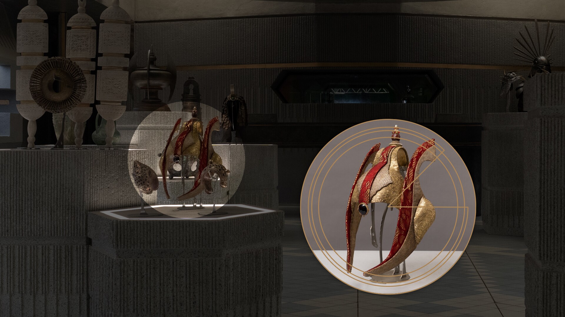 Royal Naboo Headdress in Luthen's Gallery.