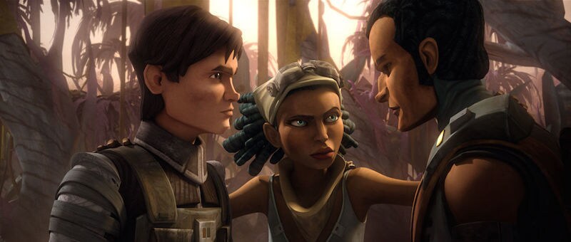 Lux Bonteri working together with Saw and Steela Gerrera