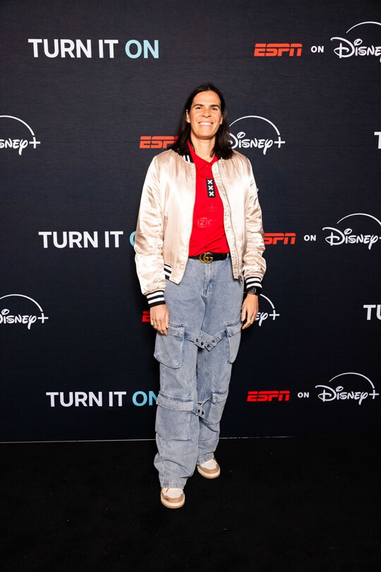 Lydia Williams at the ESPN on Disney+ launch event in Sydney, Australia.
