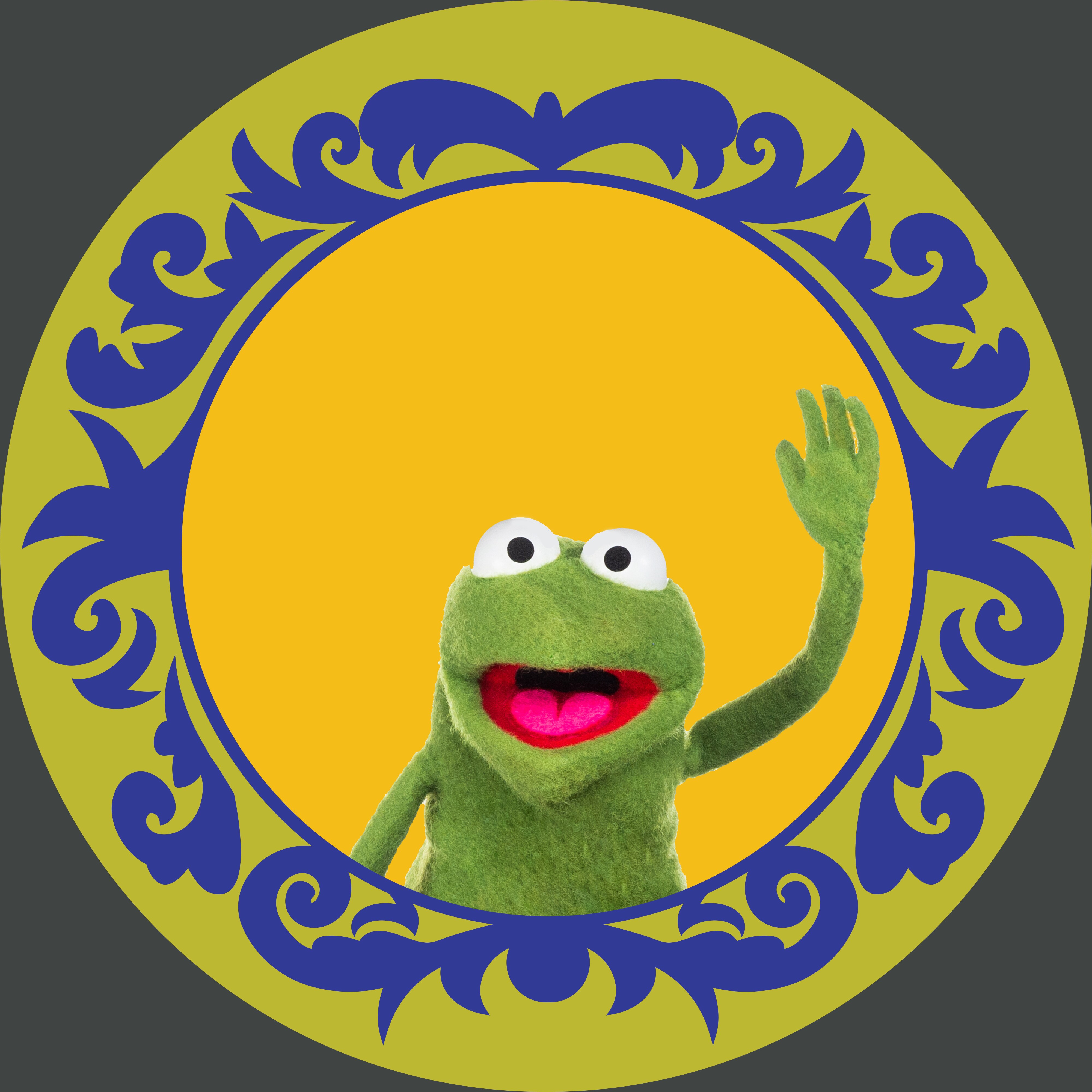 Photo of Robin the Frog of The Muppets.