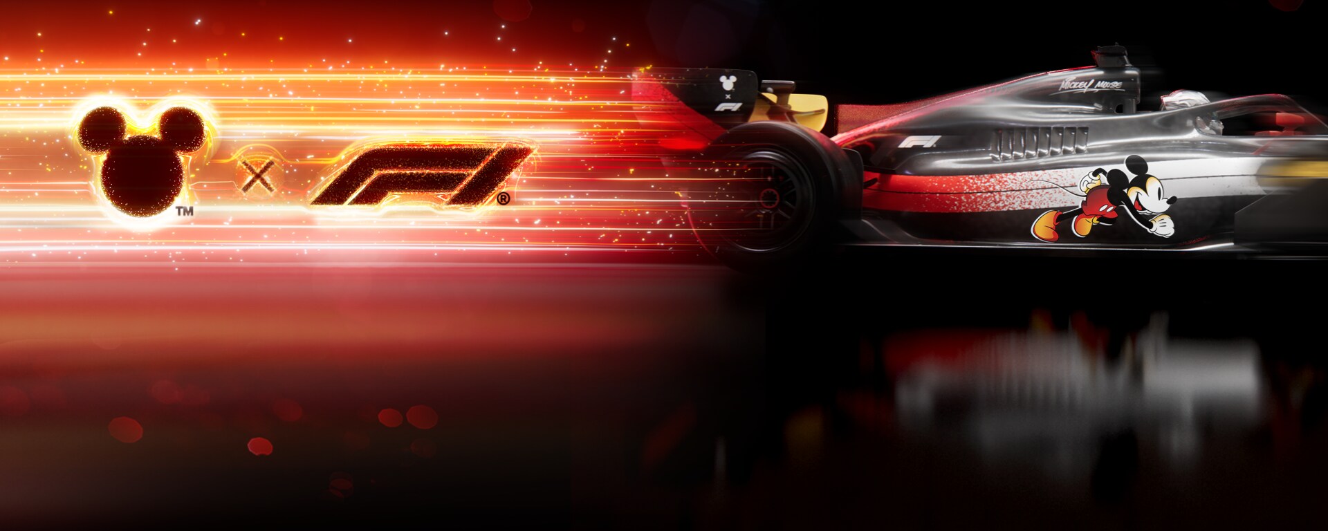 ミッキー＆フレンズとF1®が加速させる、心を揺さぶる、魔法の時間