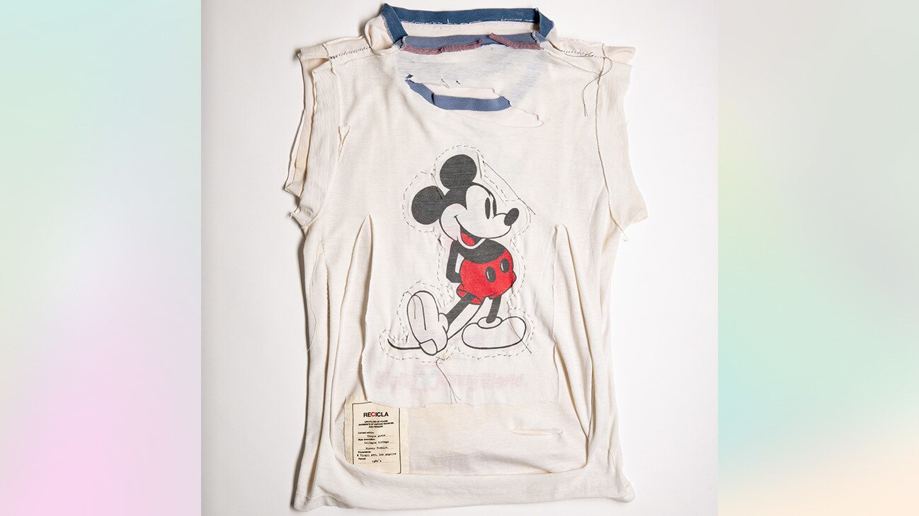 Maison Margiela Recicla one-of-a-kind piece with Mickey Mouse