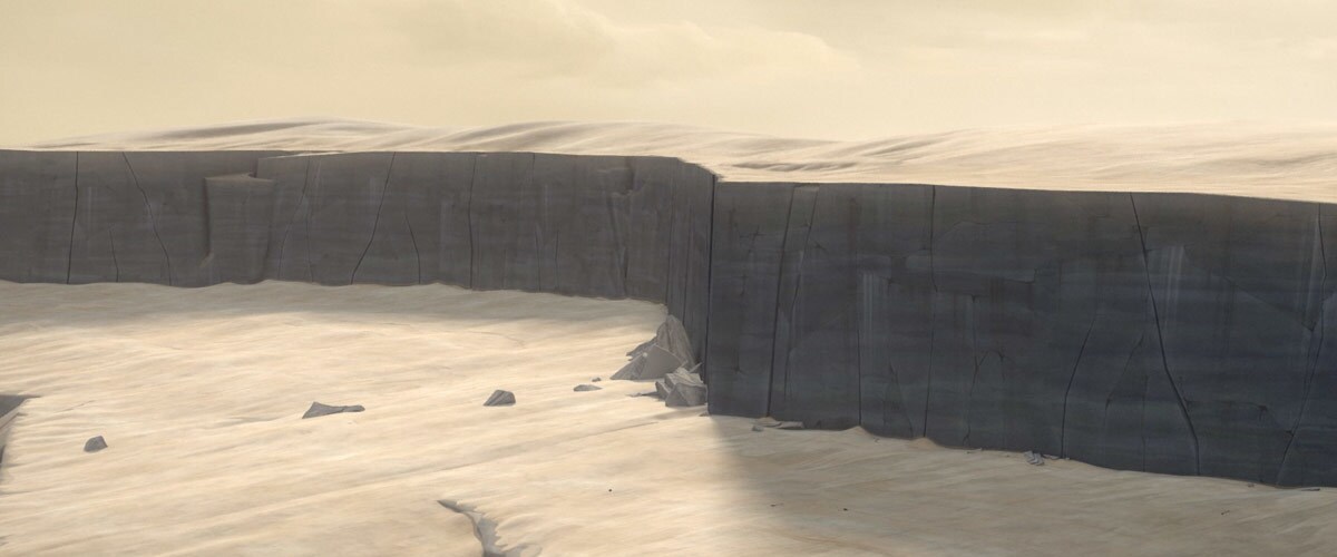 Mandalore's barren landscape