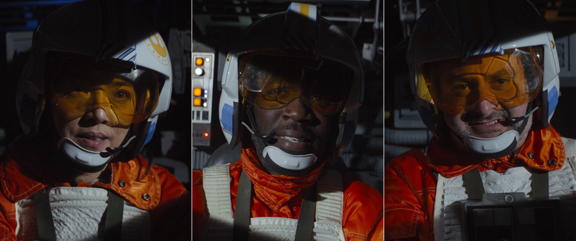 And the three New Republic X-wing starfighter
pilots seen at the end of The Mandalorian: Chapter...