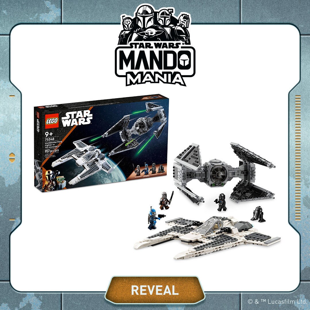 Mandalorian Fang Fighter vs. TIE Interceptor by the LEGO Group