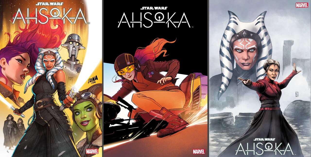 Marvel's Star Wars: Ahsoka cover and variant covers