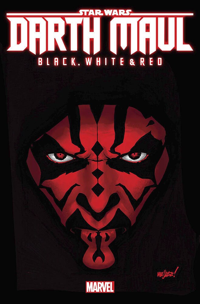 Marvel’s Darth Maul – Black, White & Red variant cover