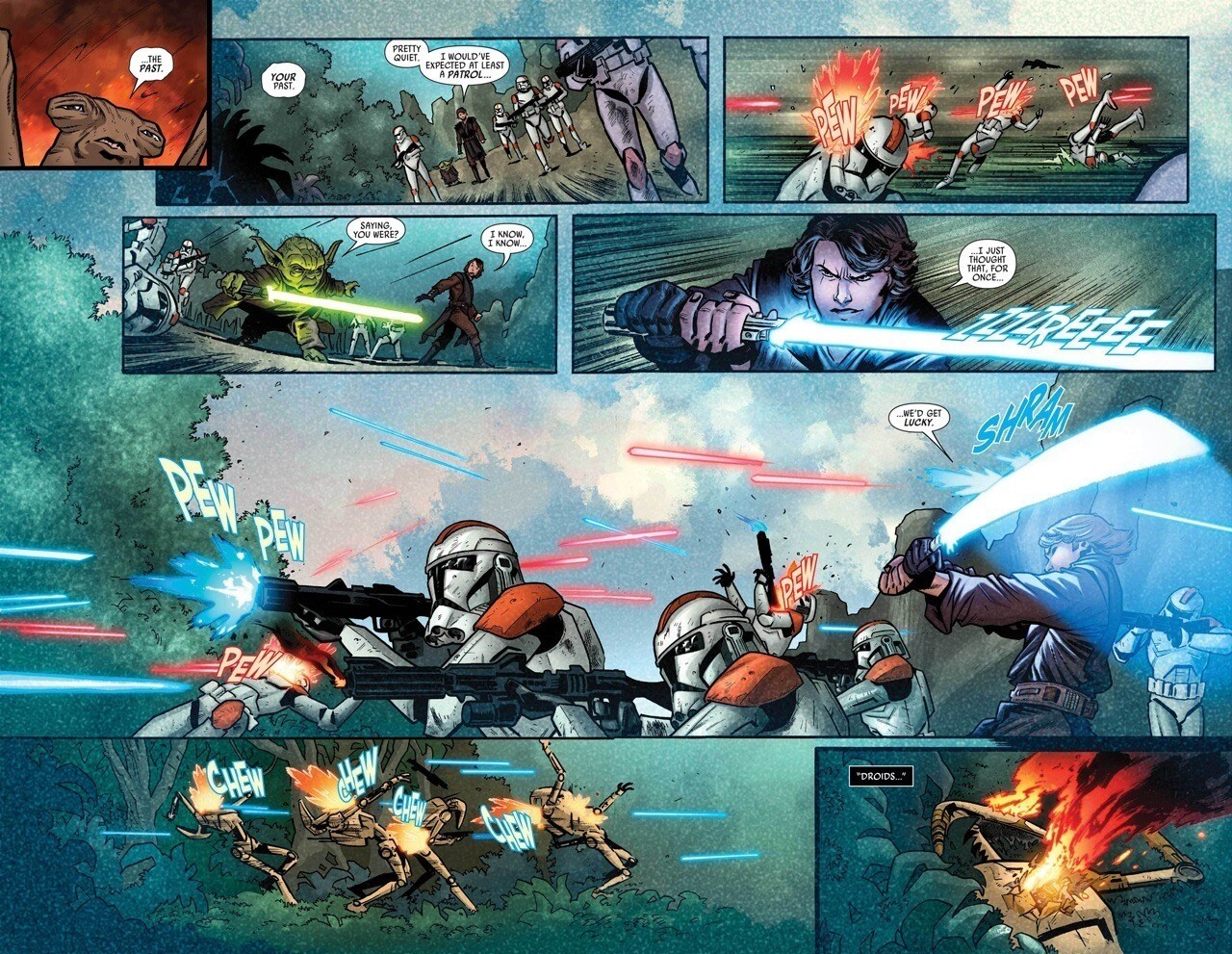 Star Wars Revelations 1 Page 4 &amp; 5 Double Page Spread