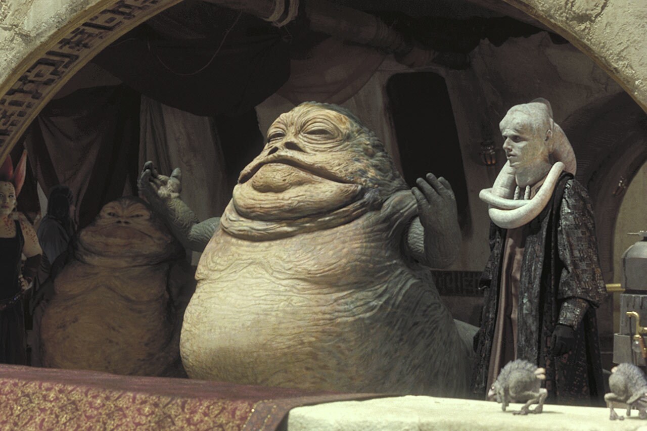 Jabba and Bib Fortuna in The Phantom Menace