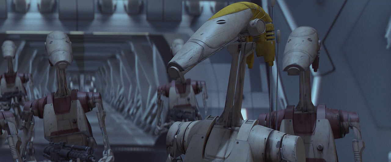 Battle droids in The Phantom Menace