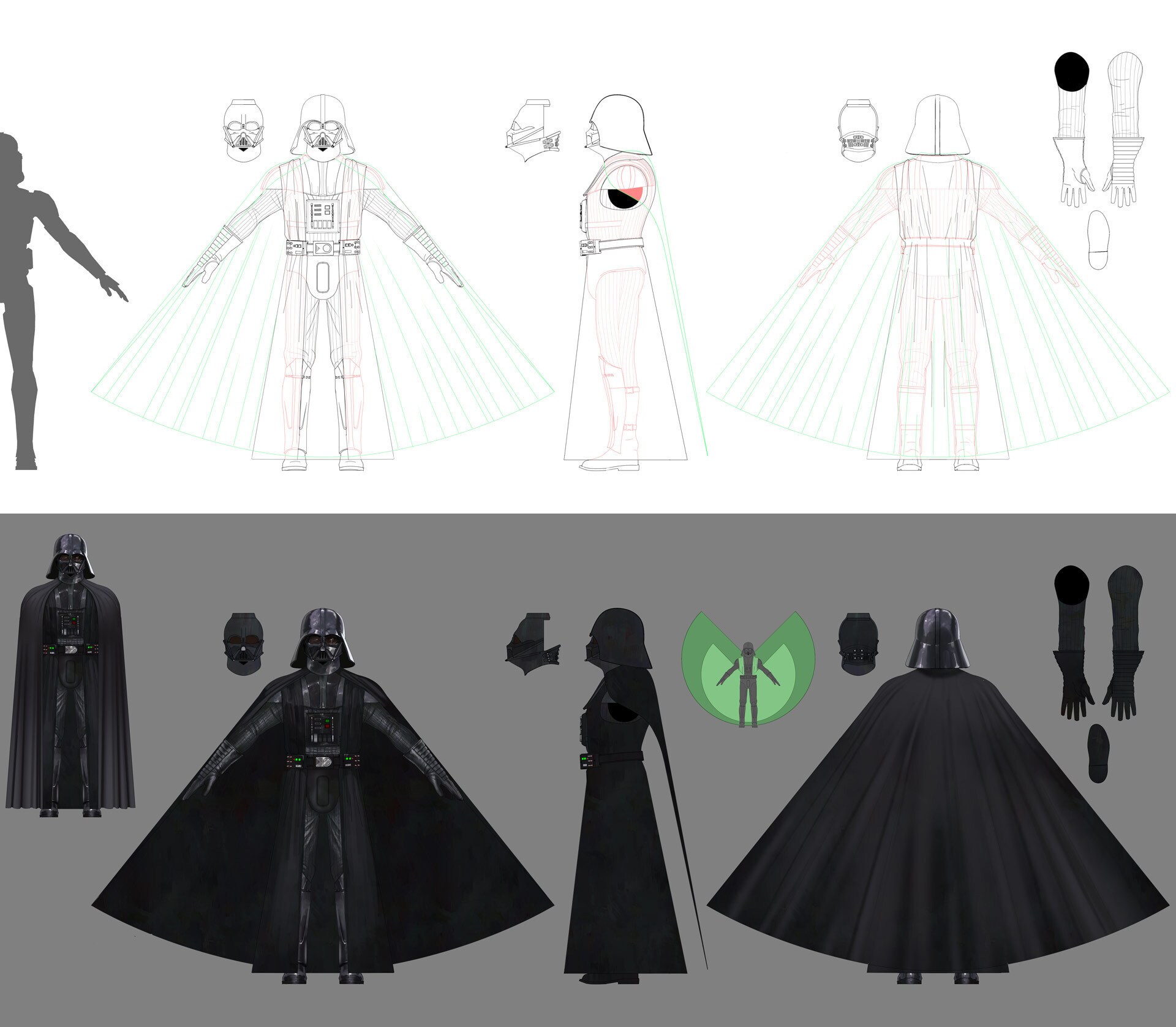 Darth Vader concept art by Chris Madden.