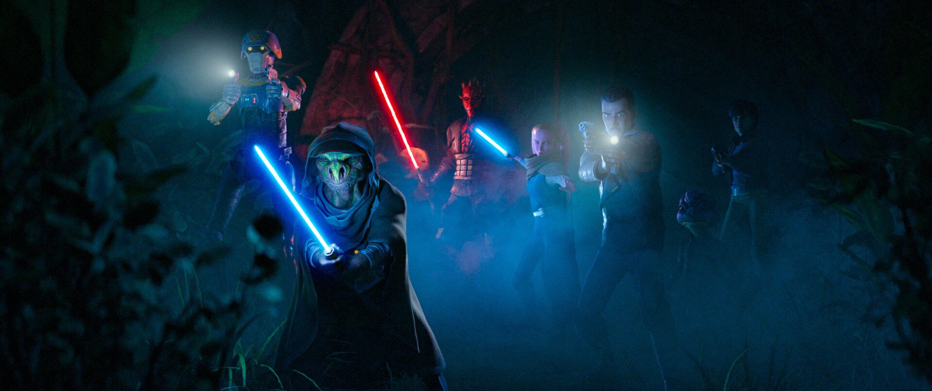 The end of episode 9 of Maul - Shadow Lord.