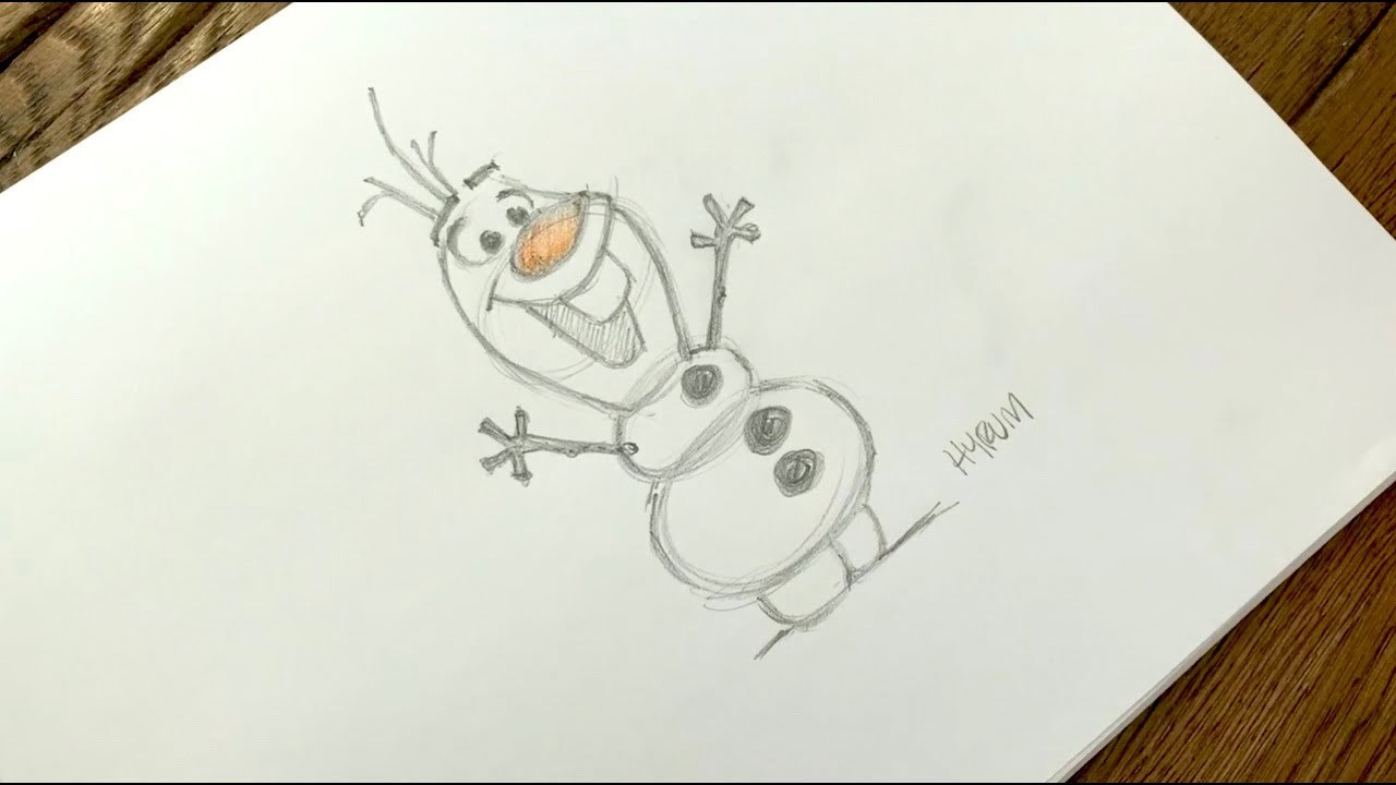 How To Draw Olaf From Frozen Disney News