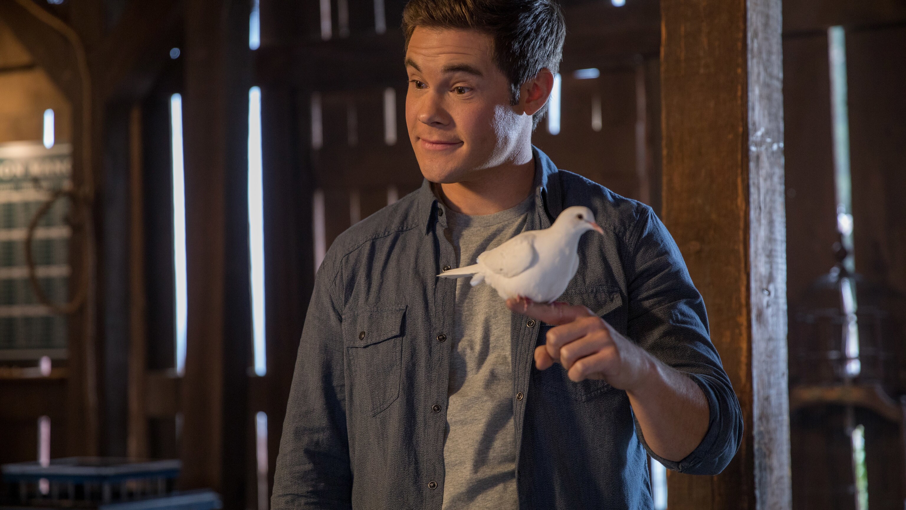 Adam Devine as Andy in Disney’s MAGIC CAMP. Photo by Justina Mintz. © 2020 Disney Enterprises, Inc. All Rights Reserved.