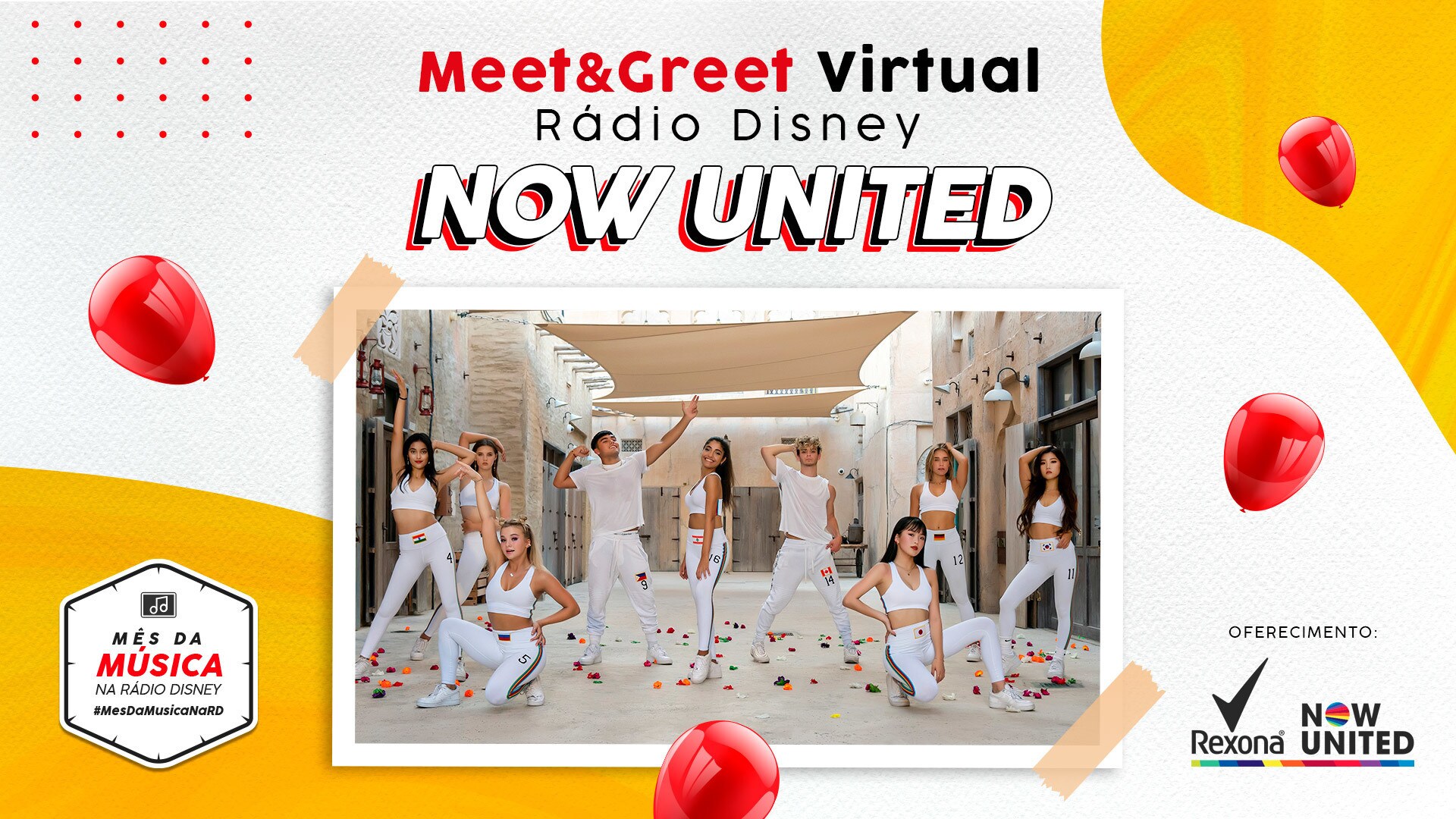 MEET & GREET RÁDIO DISNEY VIRTUAL - NOW UNITED