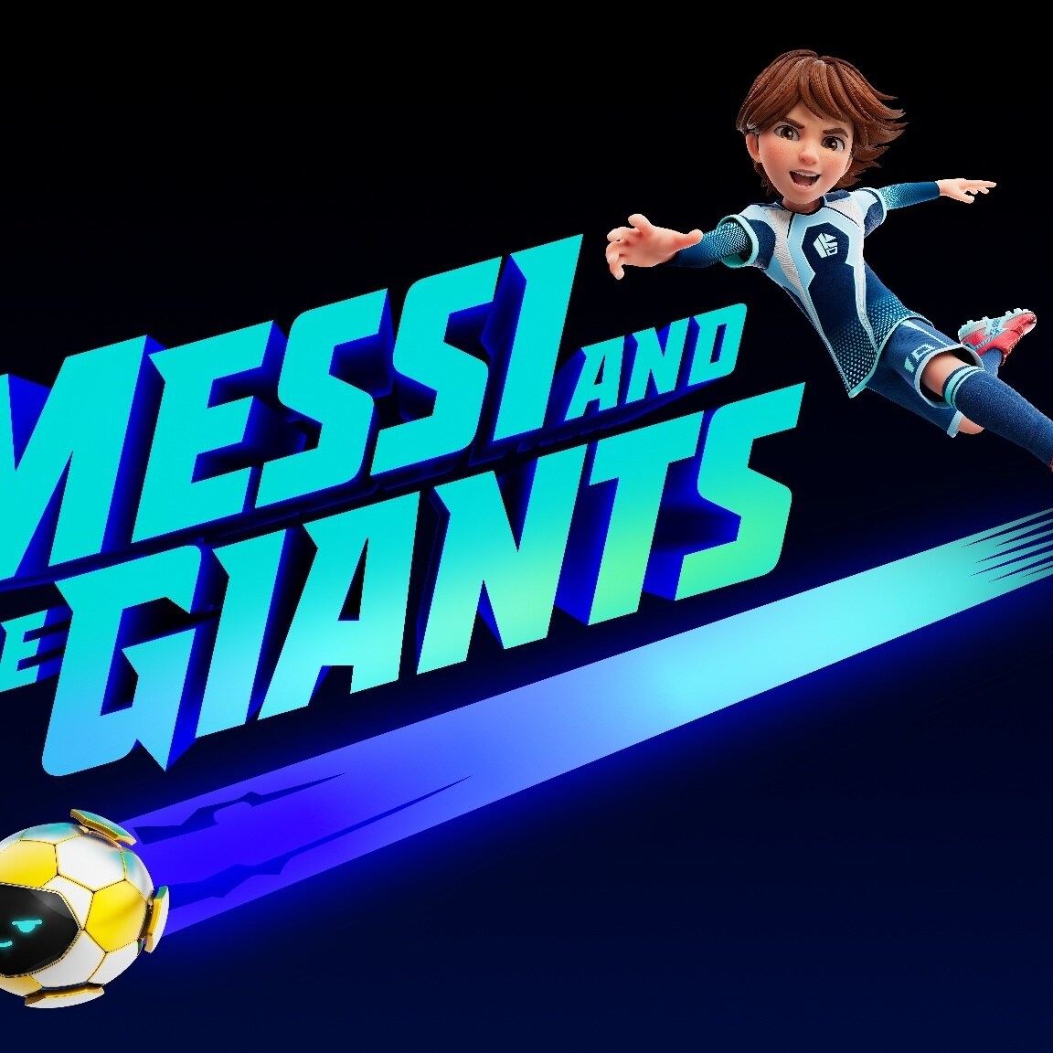 「AND DISNEY CHANNEL SUMMER 2027」 — 「DEBUTS FIRST LOOK AT SAN DIEGO」 — 「FROM EXECUTIVE PRODUCER LIONEL MESSI」 — 「NEW ANIMATED SPORTS-FANTASY SERIES」 — 《Messi and the Giants》公開首波預告資訊，預定 2027 年夏季登陸 Disney+