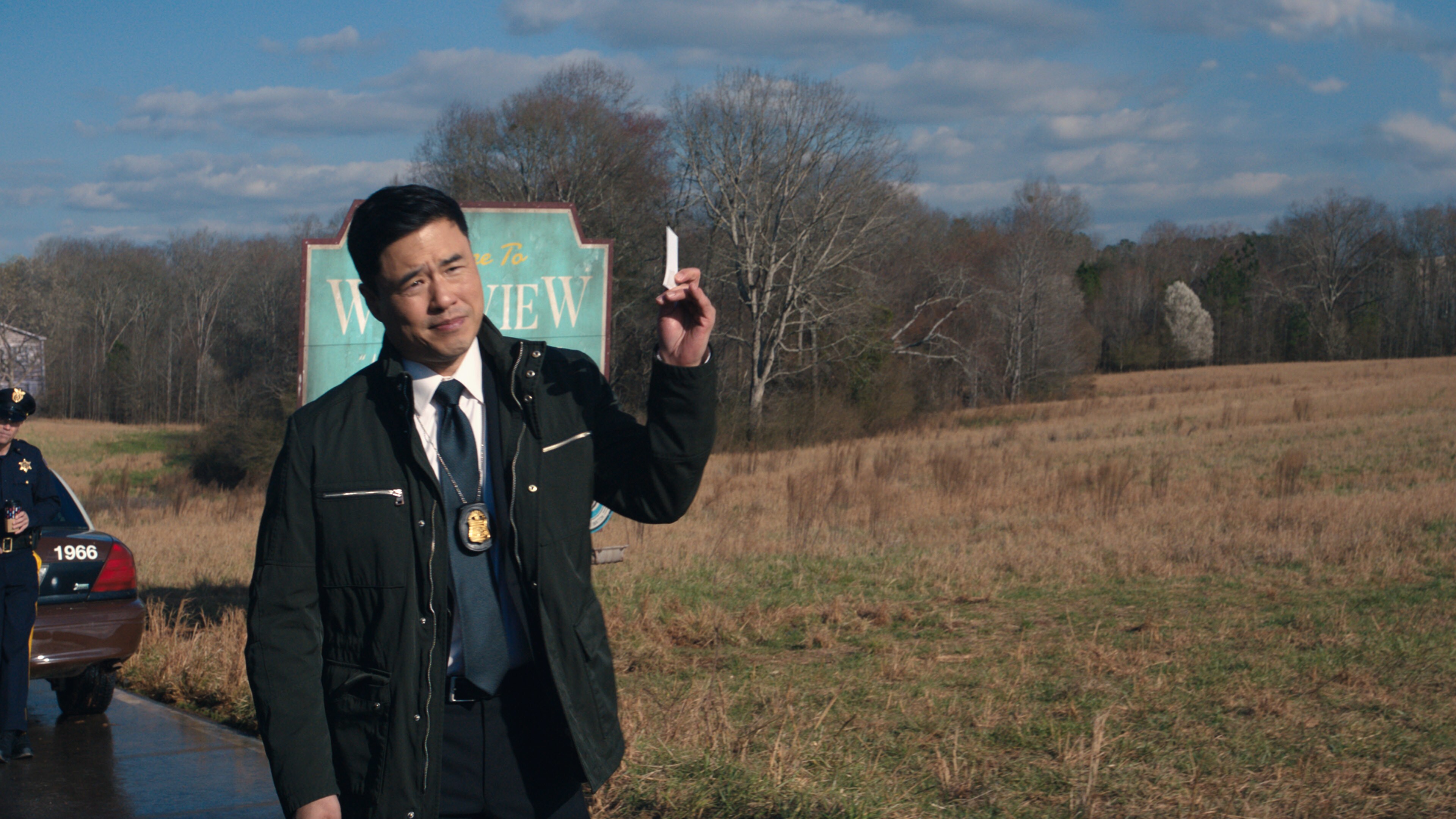 Randall Park as Jimmy Woo in Marvel Studios' WANDAVISION exclusively on Disney+. Photo courtesy of Marvel Studios. ©Marvel Studios 2021. All Rights Reserved.