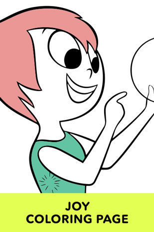 Inside Out Joy Coloring Page